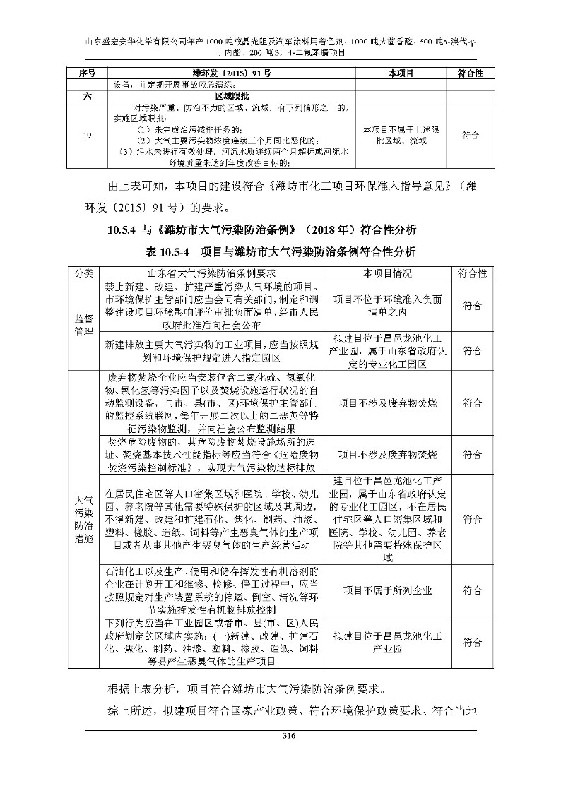 公示版-山东盛宏安华化学有限公司年产1000吨液晶光阻及汽车涂料用着色剂、1000吨大茴香醛、500吨α-溴代-γ-丁内酯、200吨3，4-二氟苯腈项目_321