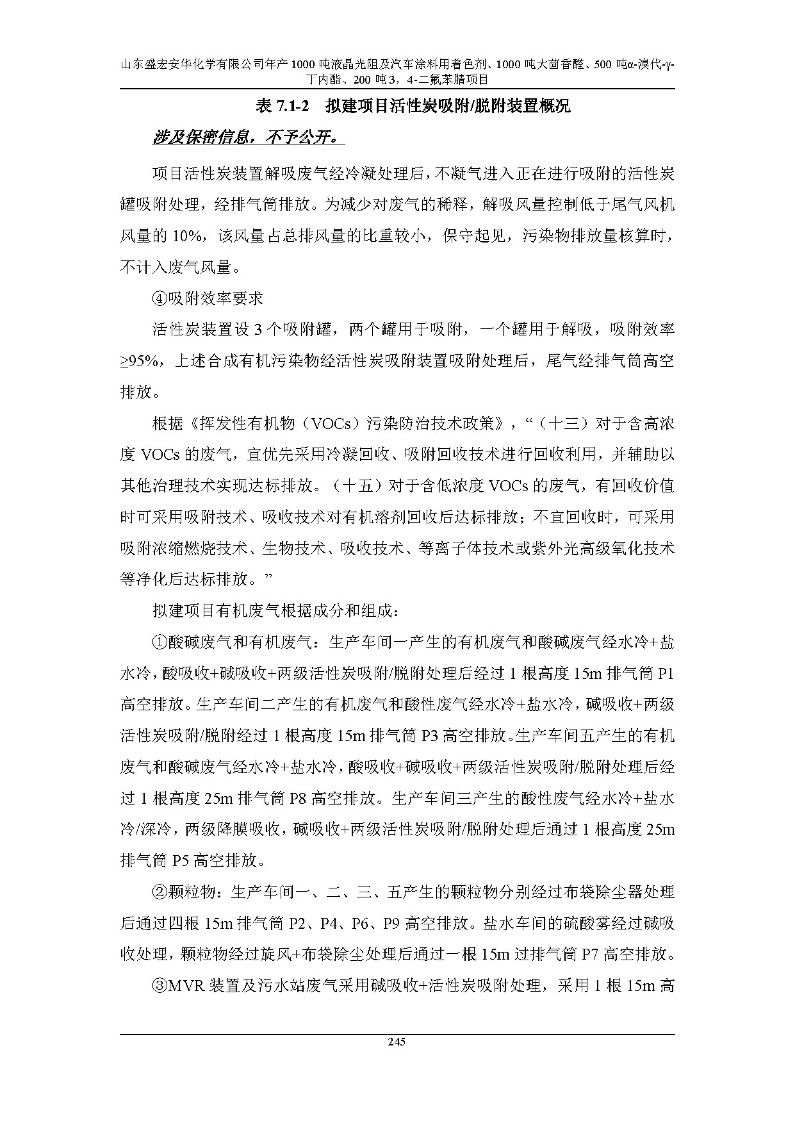 公示版-山东盛宏安华化学有限公司年产1000吨液晶光阻及汽车涂料用着色剂、1000吨大茴香醛、500吨α-溴代-γ-丁内酯、200吨3，4-二氟苯腈项目_250