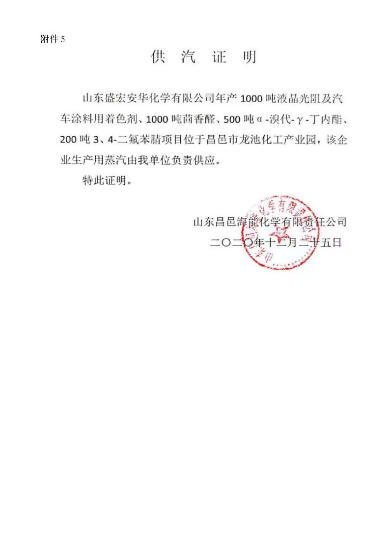 公示版-山东盛宏安华化学有限公司年产1000吨液晶光阻及汽车涂料用着色剂、1000吨大茴香醛、500吨α-溴代-γ-丁内酯、200吨3，4-二氟苯腈项目_361