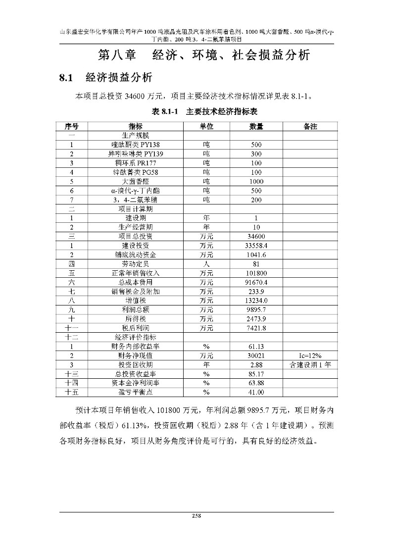 公示版-山东盛宏安华化学有限公司年产1000吨液晶光阻及汽车涂料用着色剂、1000吨大茴香醛、500吨α-溴代-γ-丁内酯、200吨3，4-二氟苯腈项目_263